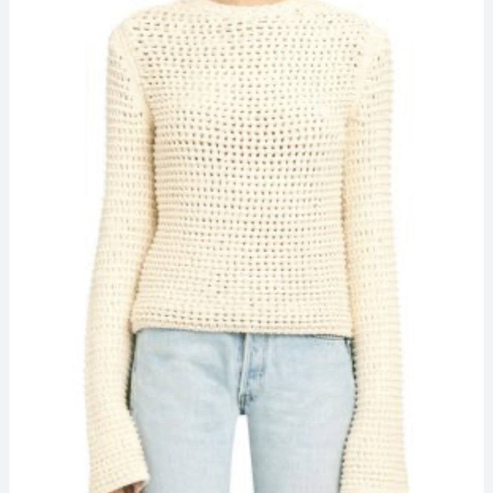 Theory Cream Knit Sweater - Picture 4 of 15